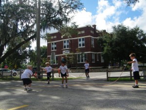 Just a few years ago, there was serious talk of closing St. Anthony Catholic School in San Antonio, Fla. But after recent enrollment gains, the school is planning to replace aging portables with a new building. (Photo courtesy of St. Anthony)