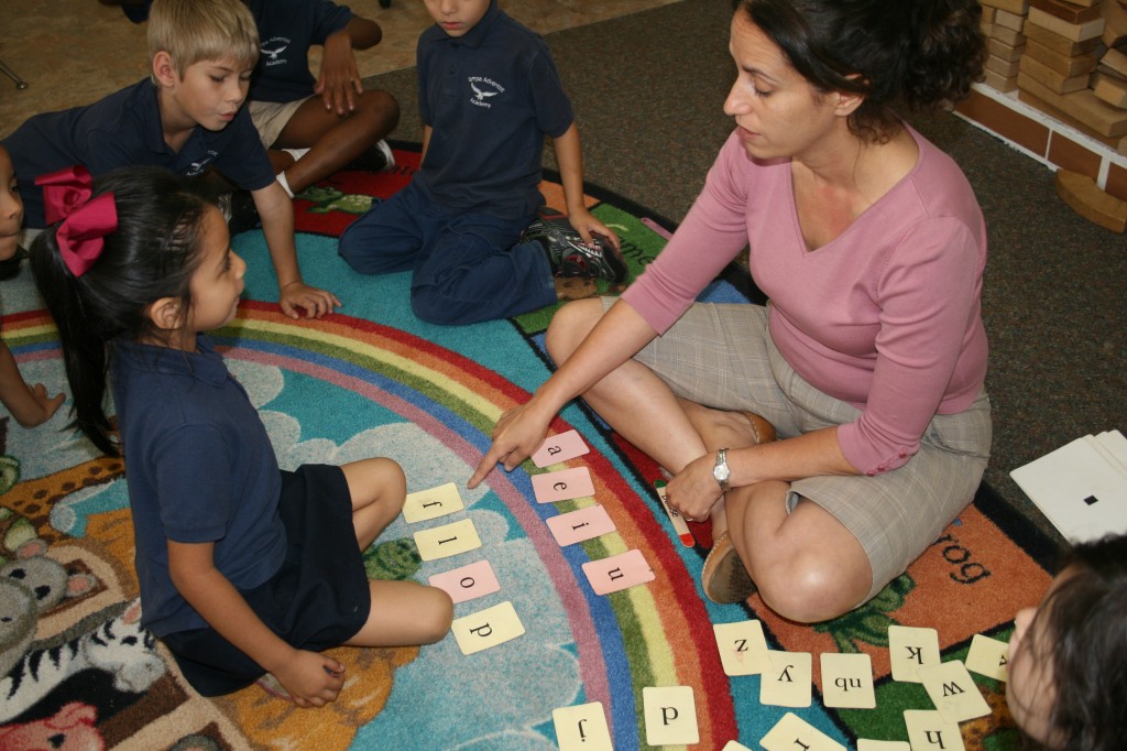 After 13 years teaching in the public school district, Merili Wyatte went to work for a private school. It was a chance to see her own children, who attend the school. And an opportunity to work in an environment where her religion was a part of the curriculum.