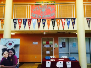 The scene that greets students arriving at SEED Miami.