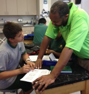 Michael Young with Munoz