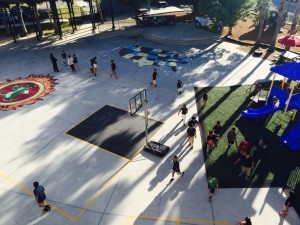 Students play outside at Immokalee Community School, one of a growing number of charter schools where Hispanics represent a majority of students.