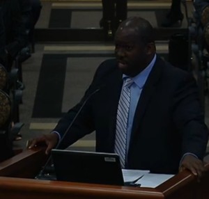 Attorney Charles Gibson argues for Somerset Academies in a charter school appeal case.