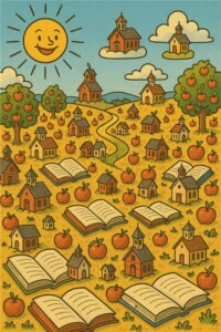 illustration of education abundance